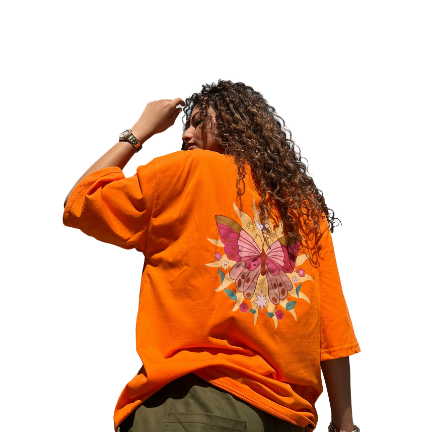 [SS23-BTR-TEE-ORG-M] RETRO BUTTERFLY TEE (M)